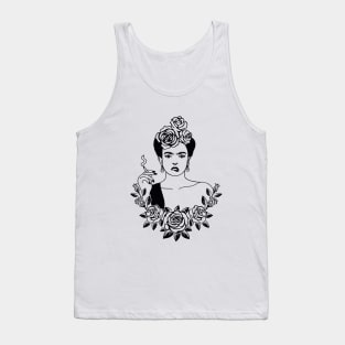 Frida Kahlo artist rose Tank Top